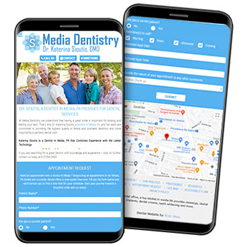 mobile optimized dental practice sites
